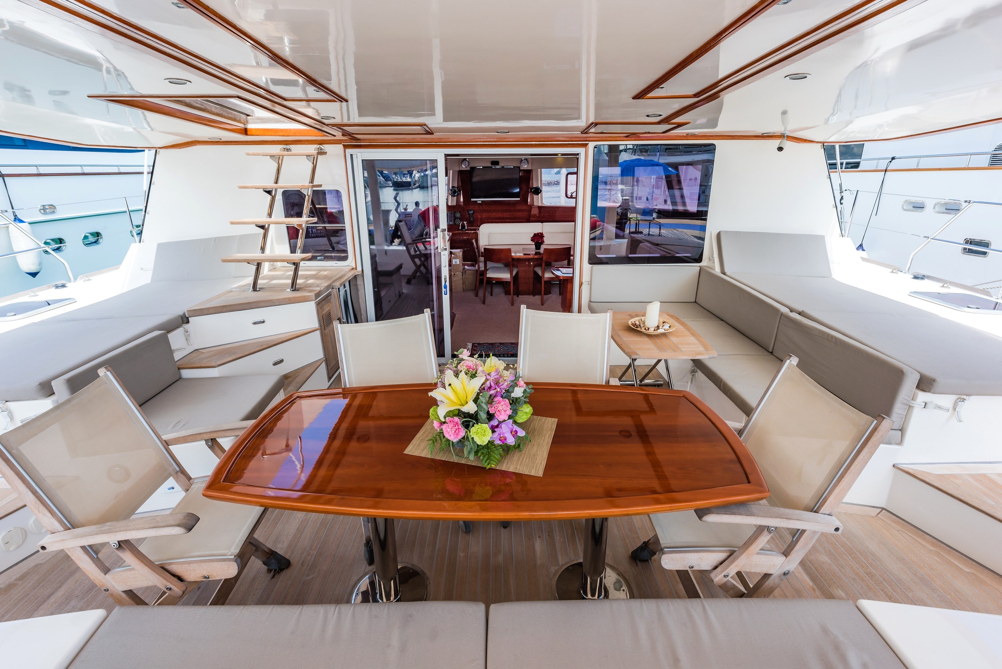 The aft deck aboard Blaze II