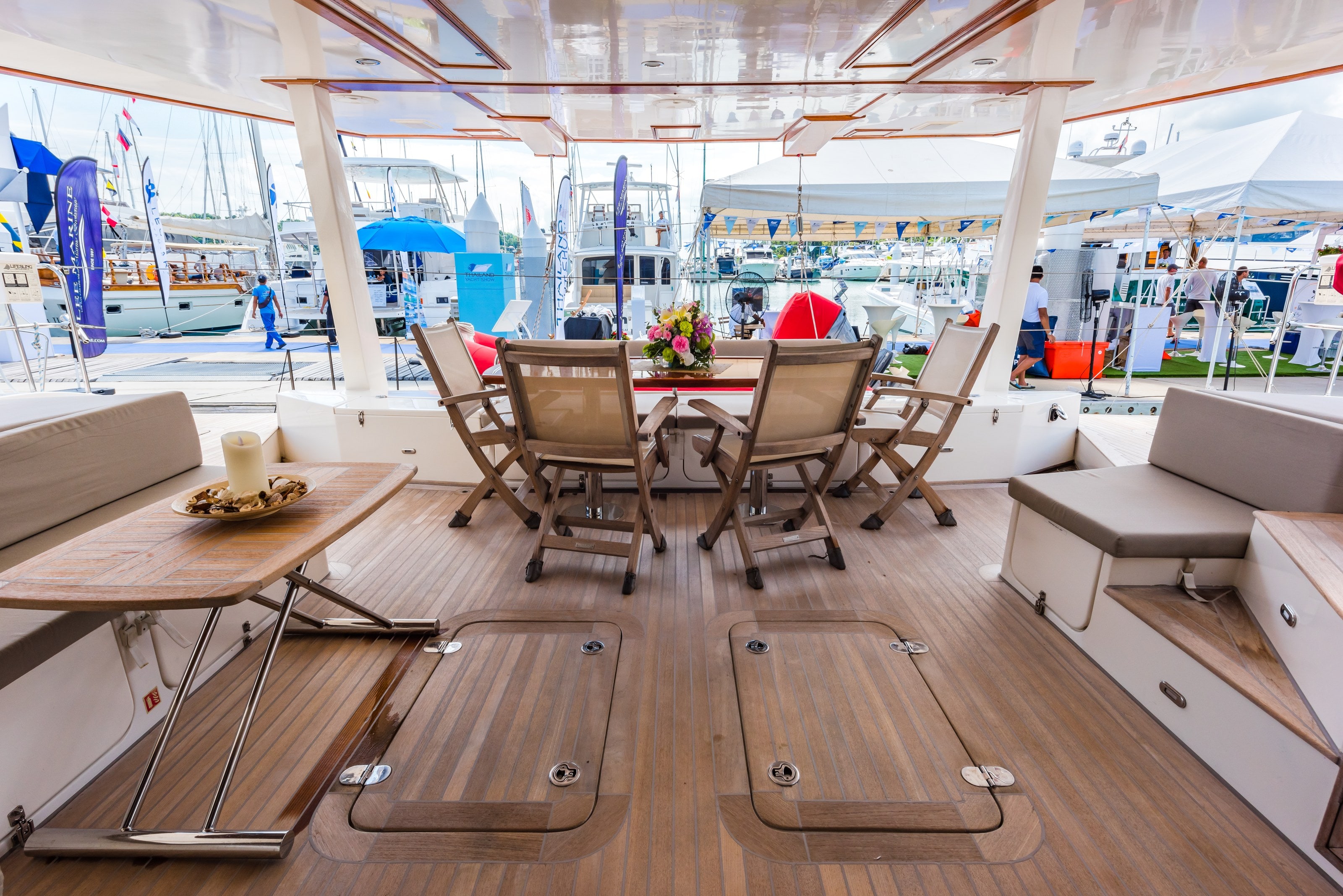 The aft deck aboard Blaze II