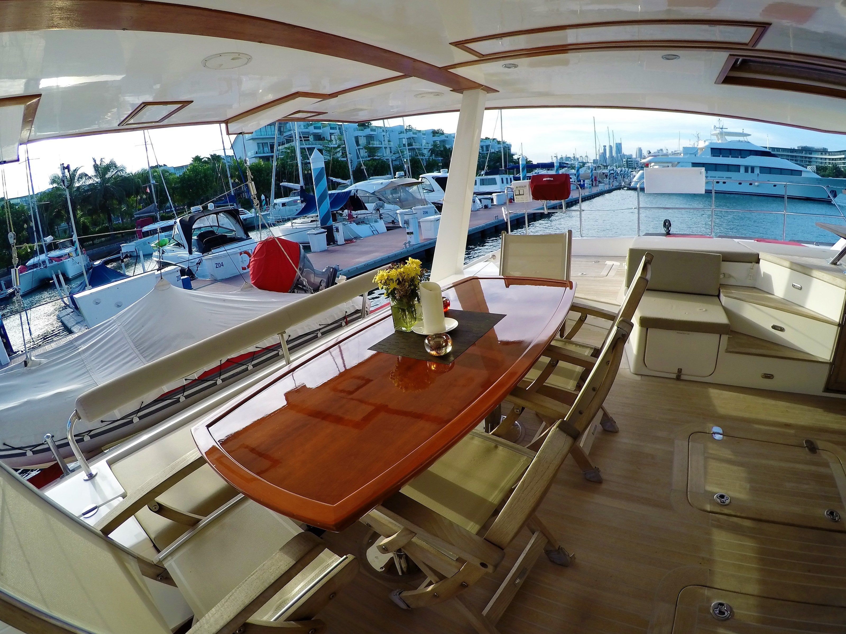 The aft deck aboard Blaze II