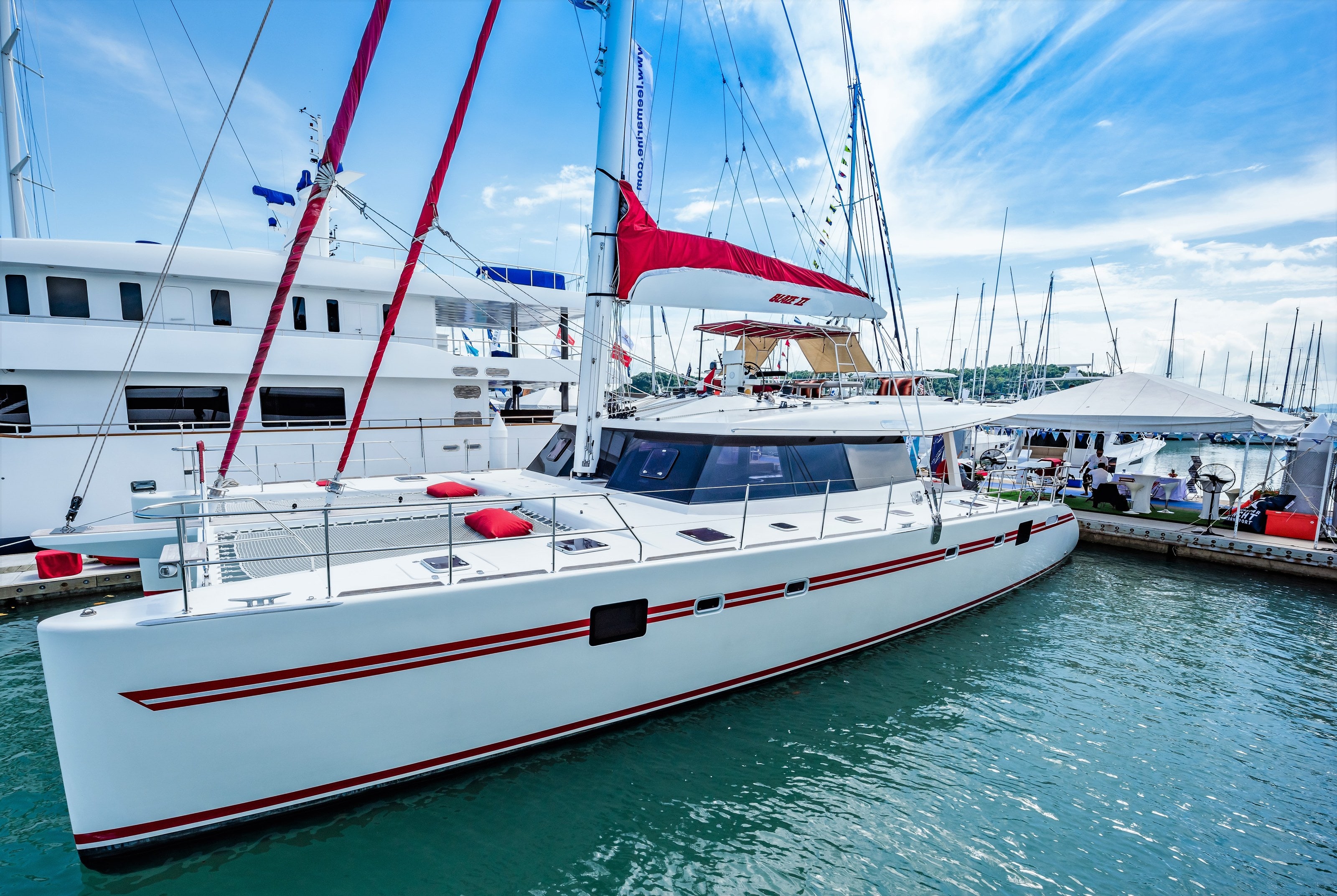 Blaze II at anchor