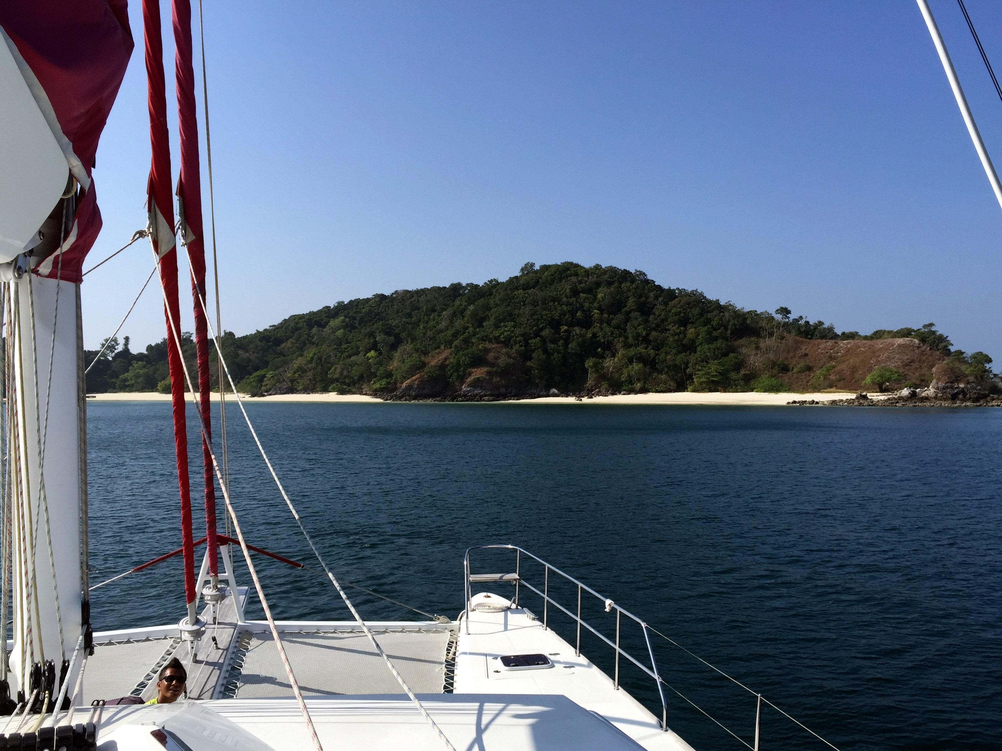 Blaze II at anchor