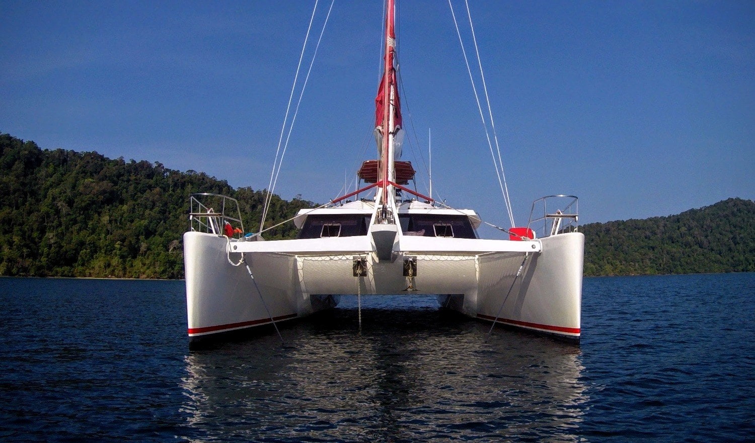 Blaze II at anchor