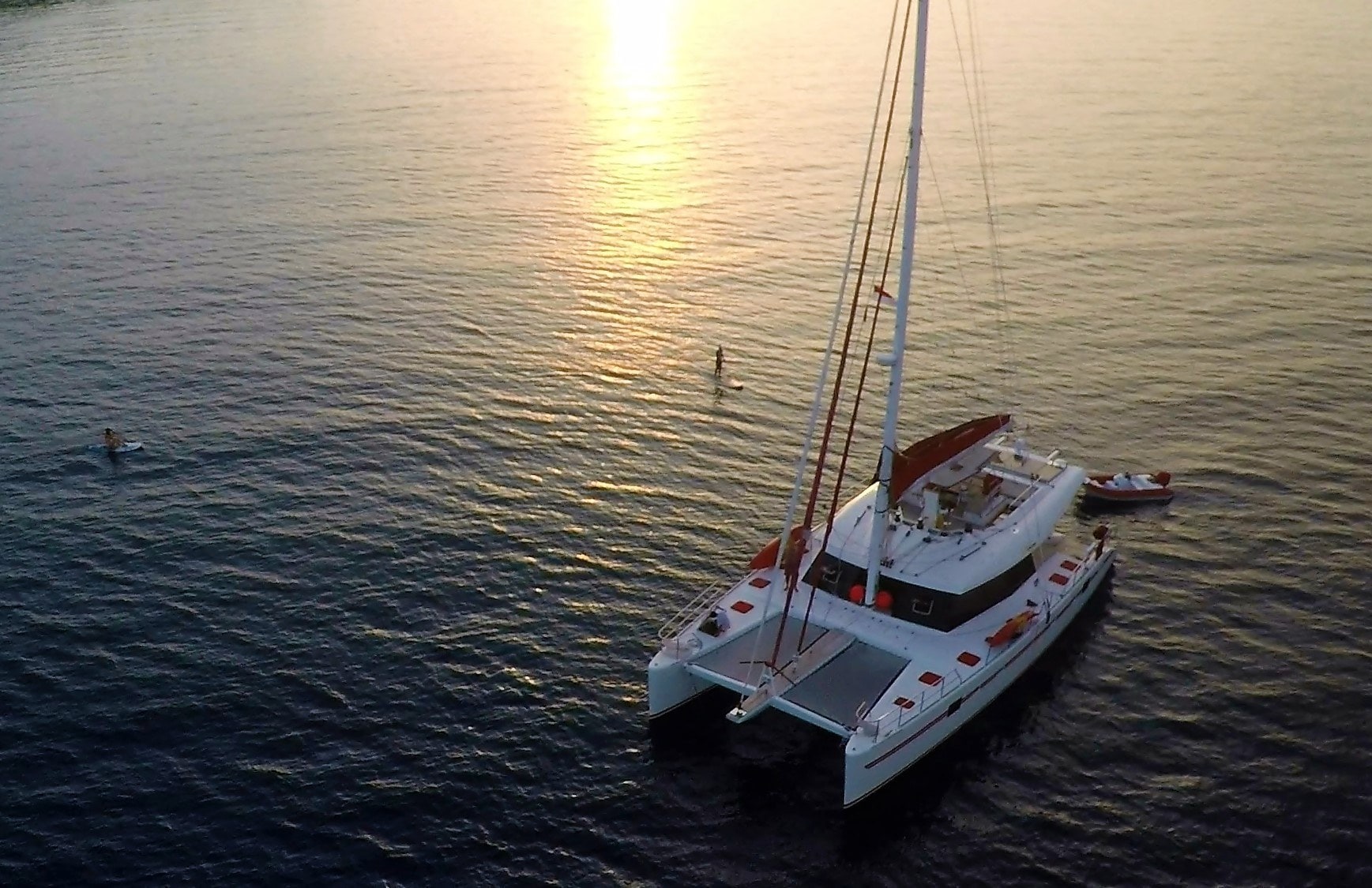 Sunset aboard Blaze II