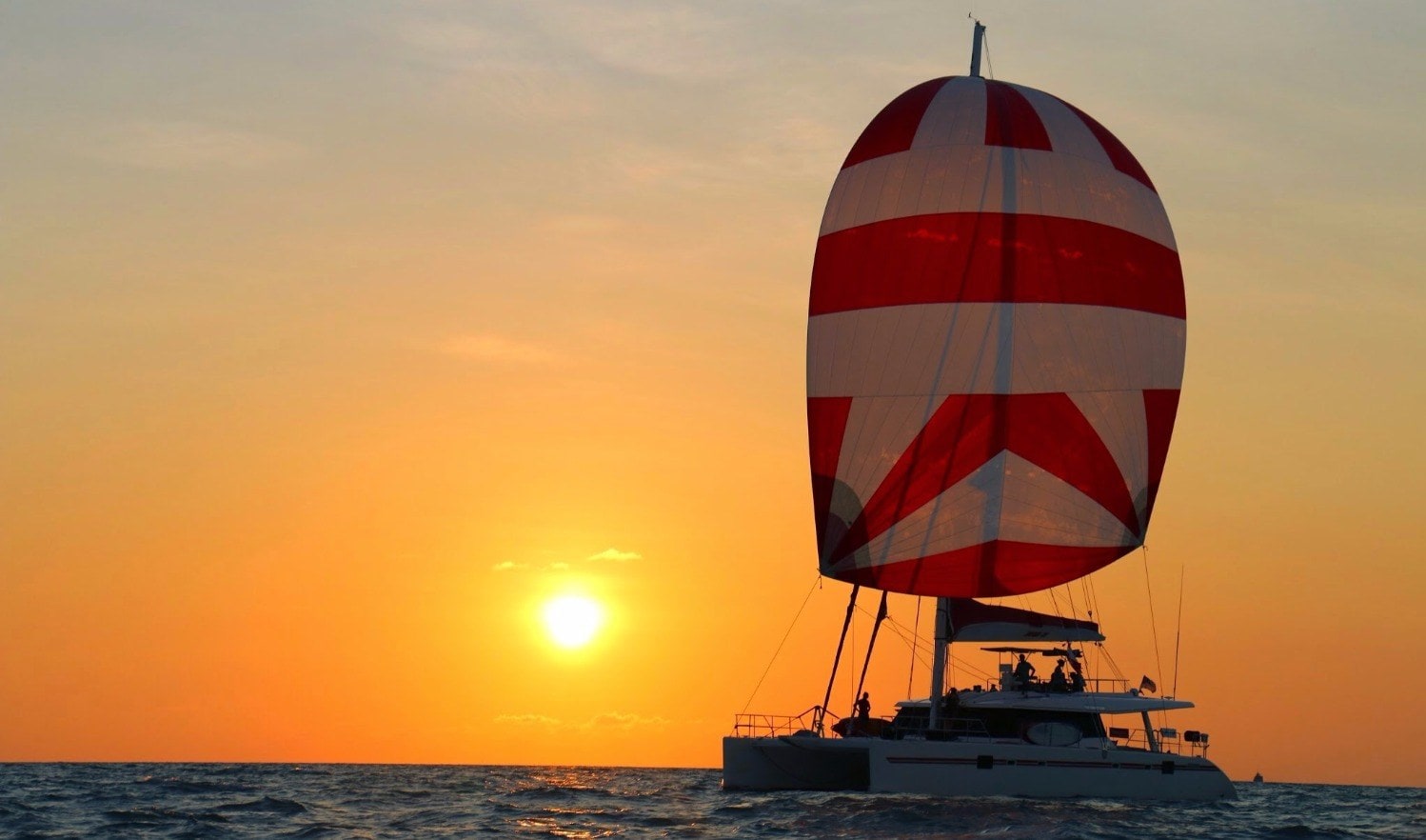 Sunset aboard Blaze II