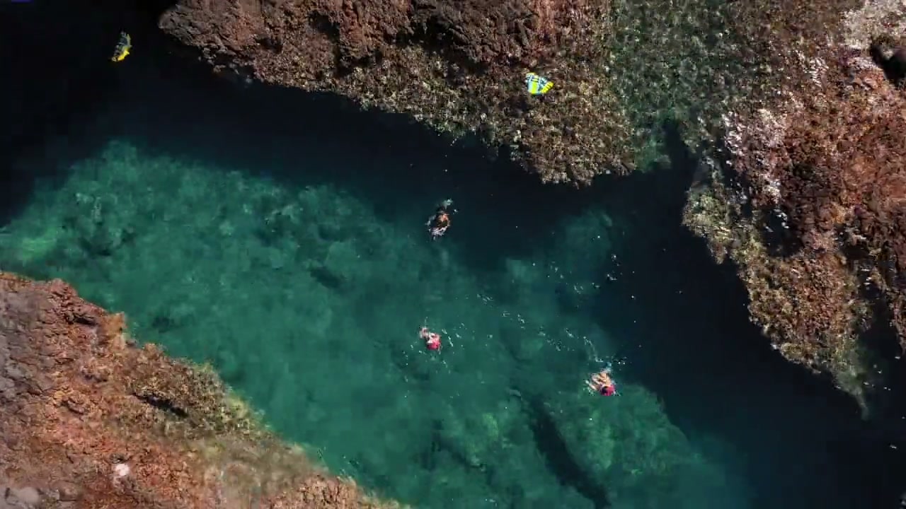 Snorkeling a quiet cove